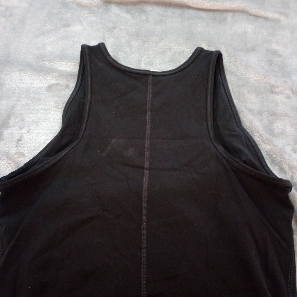 Everlane Womens XS Black Perform Cropped Cami Tank Top Athletic Built in Bra - Picture 12 of 13